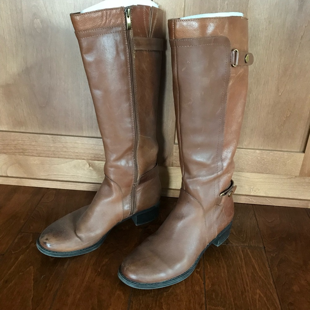 Franco Sarto leather knee boots